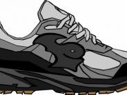 Tennis shoe drawing