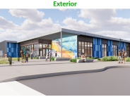 Front view of proposed Community Center