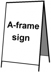 A-Frame sign