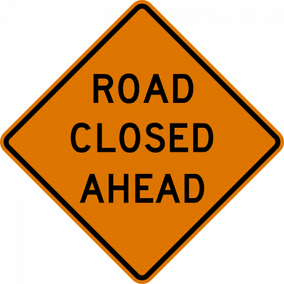 Road Closed Sign