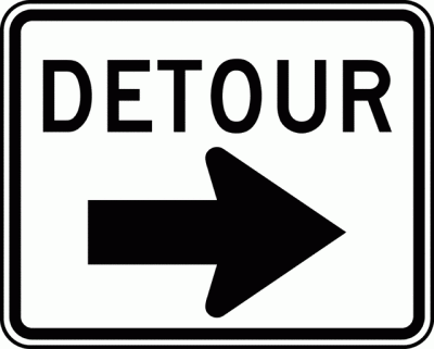 detour sign