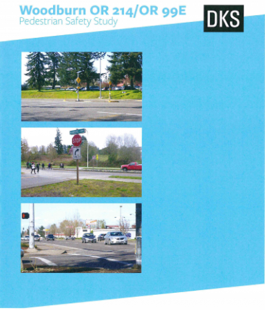 Woodburn OR 214/OR 99E Pedestrian Safety Study cover page